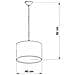 Lampada A Sospensione Football A 40 Sl. 1425 - Moderno Lampade A Sospensione Bianco Nero 82x40x40 Cm - Foto miniatura 2