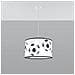 Lampada A Sospensione Football A 40 Sl. 1425 - Moderno Lampade A Sospensione Bianco Nero 82x40x40 Cm - Foto miniatura 7