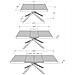 Tavolo allungabile 80x120/204 cm Karida cemento gambe bianche - Foto miniatura 4