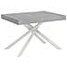 Tavolo allungabile 80x120/204 cm Karida cemento gambe bianche - Foto miniatura 1