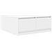 Tavolino da Salotto con Cassetti Bianco 100x100x40 cm - Foto miniatura 3