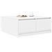 Tavolino da Salotto con Cassetti Bianco 100x100x40 cm - Foto miniatura 5