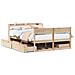 Letto Senza Materasso 140x200 Cm In Legno Massello Di Pino - Foto miniatura 2
