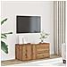 Mobile Porta Tv Rovere Artigianale 80x34x35,5 Cm Truciolato - Foto miniatura 7