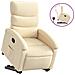 Poltrona Alzapersona Reclinabile Crema In Tessuto - Foto miniatura 1