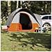 Tenda da Campeggio 4 Persone Grigio e Arancione Impermeabile - Foto miniatura 4