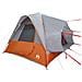 Tenda da Campeggio 4 Persone Grigio e Arancione Impermeabile - Foto miniatura 5