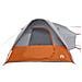 Tenda da Campeggio 4 Persone Grigio e Arancione Impermeabile - Foto miniatura 6