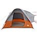 Tenda da Campeggio 4 Persone Grigio e Arancione Impermeabile - Foto miniatura 7