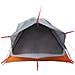 Tenda da Campeggio 4 Persone Grigio e Arancione Impermeabile - Foto miniatura 8