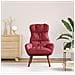 Poltrona Rilassante Wine Red in Pelle Sintetica - Foto miniatura 3