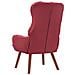Poltrona Rilassante Wine Red in Pelle Sintetica - Foto miniatura 6