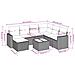 Set Divano da Giardino 8pz con Cuscini Grigio Chiaro Polyrattan - Foto miniatura 3