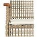 Set da Pranzo da Giardino 7 pz con Cuscini Beige in Polyrattan - Foto miniatura 5