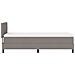 Letto a Molle con Materasso & LED Tortora 80x200 cm Tessuto - Foto miniatura 9