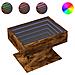 Tavolino Salotto con LED Rovere Fumo 70x50x45 cm Multistrato - Foto miniatura 1