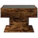 Tavolino Salotto con LED Rovere Fumo 70x50x45 cm Multistrato - Foto miniatura 6