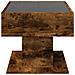 Tavolino Salotto con LED Rovere Fumo 70x50x45 cm Multistrato - Foto miniatura 7