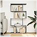 Libreria 4 Ripiani Grigio Sonoma 70x24x129 cm in Truciolato - Foto miniatura 3