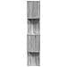 Libreria 4 Ripiani Grigio Sonoma 70x24x129 cm in Truciolato - Foto miniatura 6