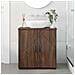 Mobile da Bagno con lo scaffale Rovere marrone 61 x 35 x 64 cm - Foto miniatura 4