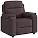 Poltrona Reclinabile Marrone Scuro in Tessuto - Foto miniatura 1