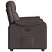 Poltrona Reclinabile Marrone Scuro in Tessuto - Foto miniatura 4