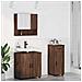 Set di mobili per il bagno 3 pcs Rovere marrone 61 x 35 x 64 cm - Foto miniatura 2
