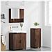 Set di mobili per il bagno 3 pcs Rovere marrone 61 x 35 x 64 cm - Foto miniatura 4