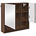 Set di mobili per il bagno 3 pcs Rovere marrone 61 x 35 x 64 cm - Foto miniatura 7