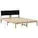 Struttura del Letto con testiera Marrone e nero 140 x 190 cm - Foto miniatura 1