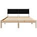 Struttura del Letto con testiera Marrone e nero 140 x 190 cm - Foto miniatura 5