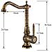 Rubinetto per lavabo da bagno, Blackswan, tipo M38, modello bronzo antico, misura 30,5 cm - Foto miniatura 4