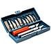 Set Di Scalpelli Con 3 Manici E 13 Lame - Precisione E Versatilità | Dimensioni Manico: 10,4/9,3/9 Cm | Ideale Per Modellismo E Laboratori - Foto miniatura 3