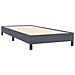 Letto a Molle con Materasso e LED Grigio Scuro 80x220 cm Velluto - Foto miniatura 6