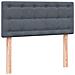 Letto a Molle con Materasso e LED Grigio Scuro 80x220 cm Velluto - Foto miniatura 7