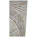 Vaso Woody Alto In Resina Bianca Con Decoro A Righe - Foto miniatura 4