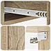 Tavolino da Parete Laterale Rovere Sonoma 59 x 34,5 x 17 cm - Foto miniatura 7