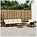Set di divani da esterno con cuscino 7 pcs Naturale e Crema - Foto miniatura 2