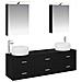 Set di mobili per il bagno 5 pcs Rovere Nero - Foto miniatura 1
