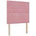 Letto con contenitore LED e materasso Rosa 90 x 190 cm Velluto - Foto miniatura 5