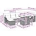 Set Divano da Giardino 8 pz Grigio Poly Rattan - Foto miniatura 2