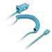 Samsung Car Charger 1USB 2.4A w / built-in Micro USB cable 1,2m coiled-Blu - Foto miniatura 1