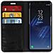Custodia Portafoglio In Pelle Serie First Class Samsung Galaxy S8 - Nera - Foto miniatura 10