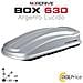 Box Da Tetto Baule Portatutto 630l Argento Lucido Abs - Foto miniatura 1