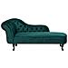 Chaise Longue Sinistra In Velluto Verde Smeraldo Nimes - Foto miniatura 17
