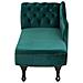 Chaise Longue Sinistra In Velluto Verde Smeraldo Nimes - Foto miniatura 6