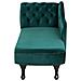 Chaise Longue Sinistra In Velluto Verde Smeraldo Nimes - Foto miniatura 18