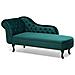 Chaise Longue Sinistra In Velluto Verde Smeraldo Nimes - Foto miniatura 21