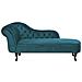 Chaise Longue Sinistra In Velluto Verde Smeraldo Nimes - Foto miniatura 26
